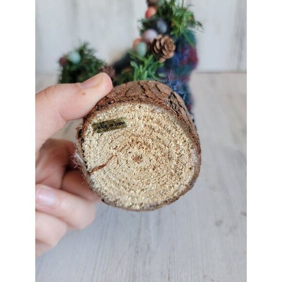 Country folk art Santa Claus Garland figure Xmas unique - Picture 5 of 9